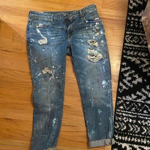 Polo Ralph Lauren Distressed Boyfriend Jeans